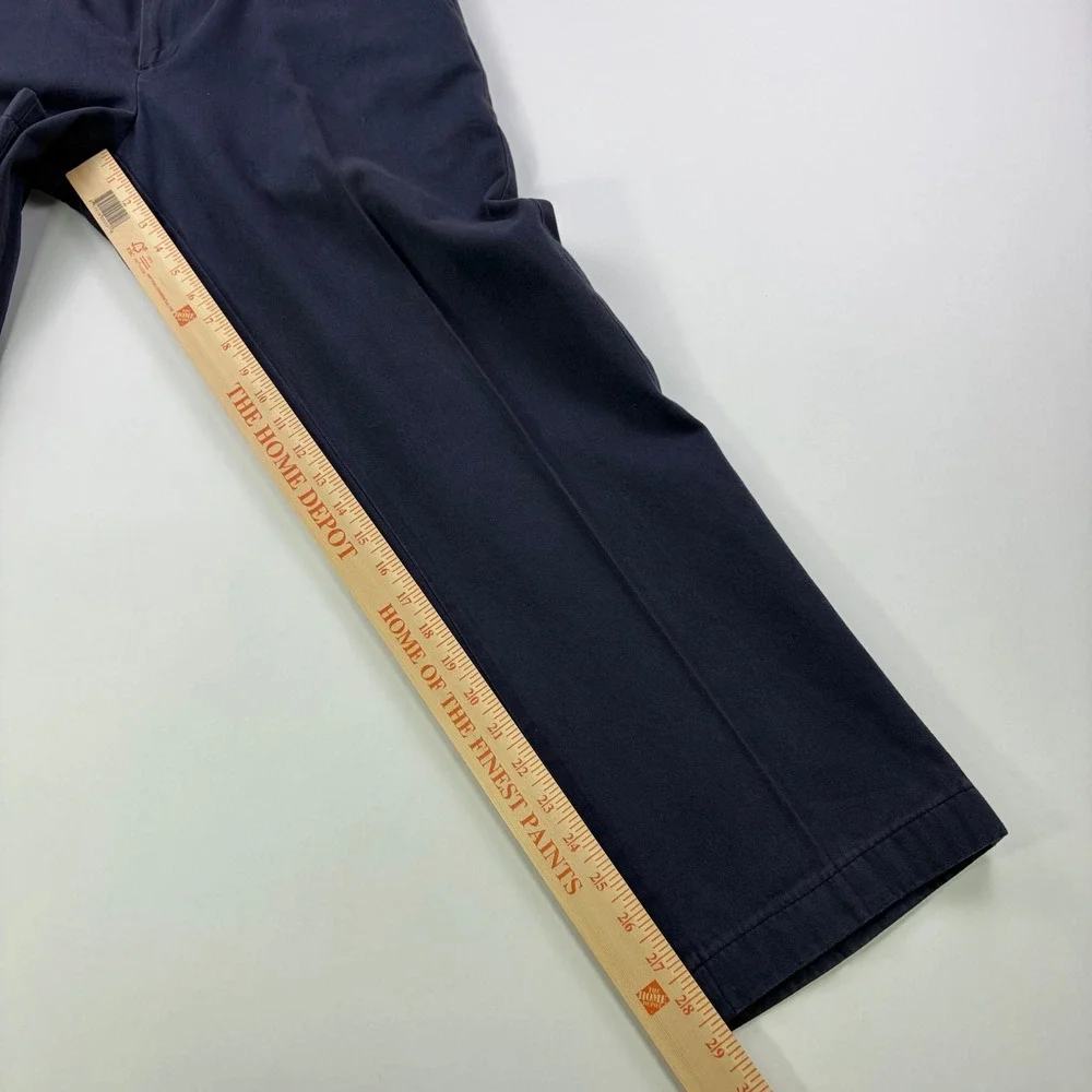 Bills Khakis M3 Trim Fit Chinos Mens 34 Navy Blue Cotton Made in USA Pants